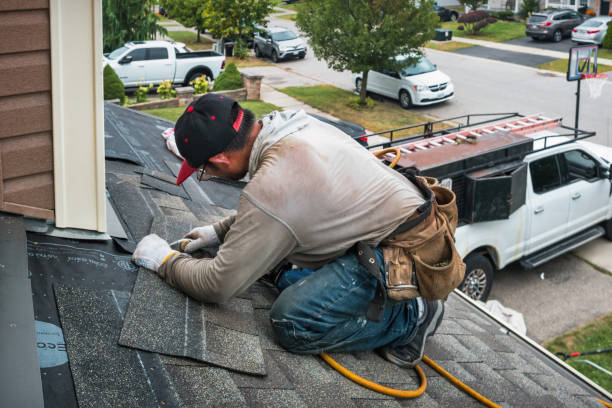 Professional Roofing technician working in Aspinwall, PA